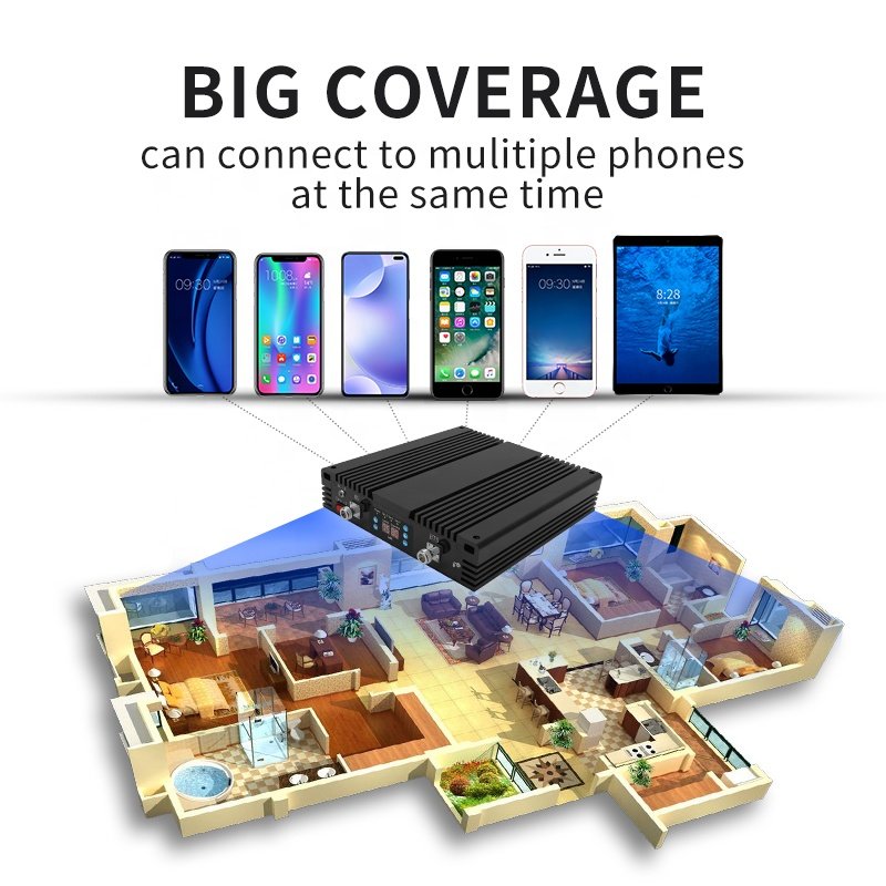 gsm 800 900 1800 2100 2600mhz five band 2g 3g 4g mini cell phone repeater cellphone LTE signal booster